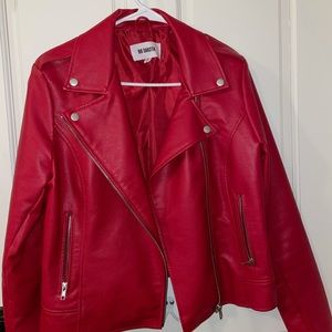 BB Dakota Red Leather Jacket